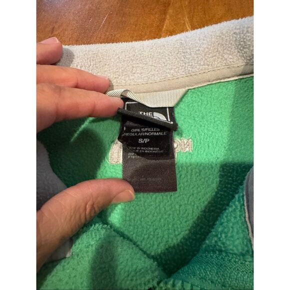 Girls The North Face fleece zipper jacket size small - Picture 3 of 5